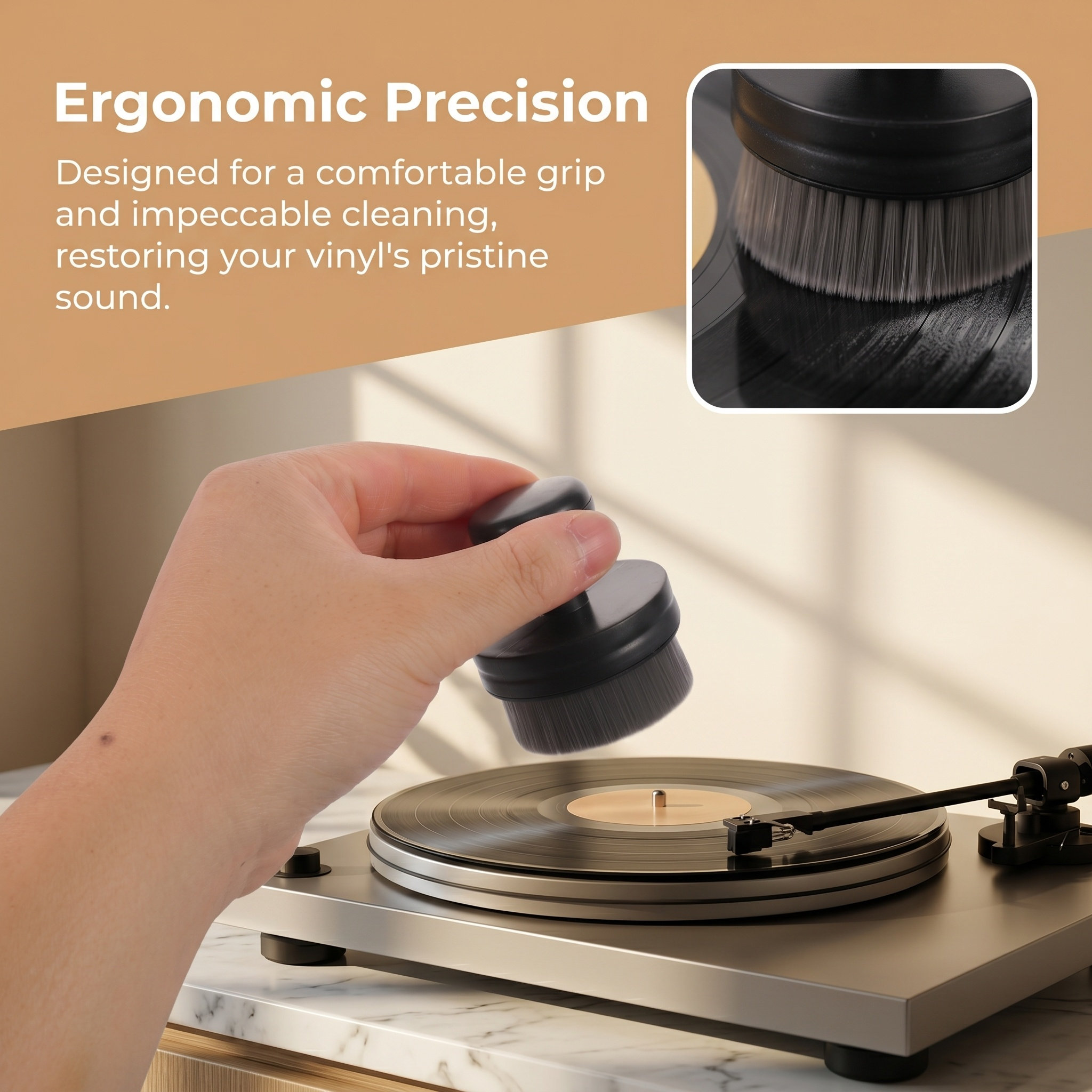 Audio Record Cleaning Brush Al - Vinyl Record Cleaner recension och pris