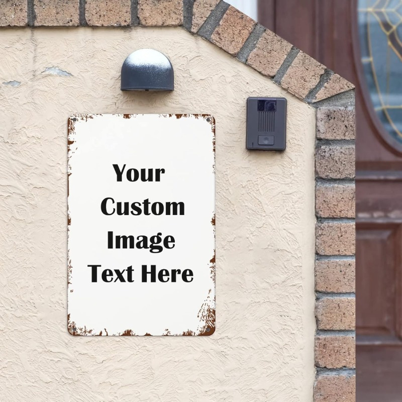 Custom Metal Tin Sign 1pc Pers - Vintage Collectible Plates recension och pris