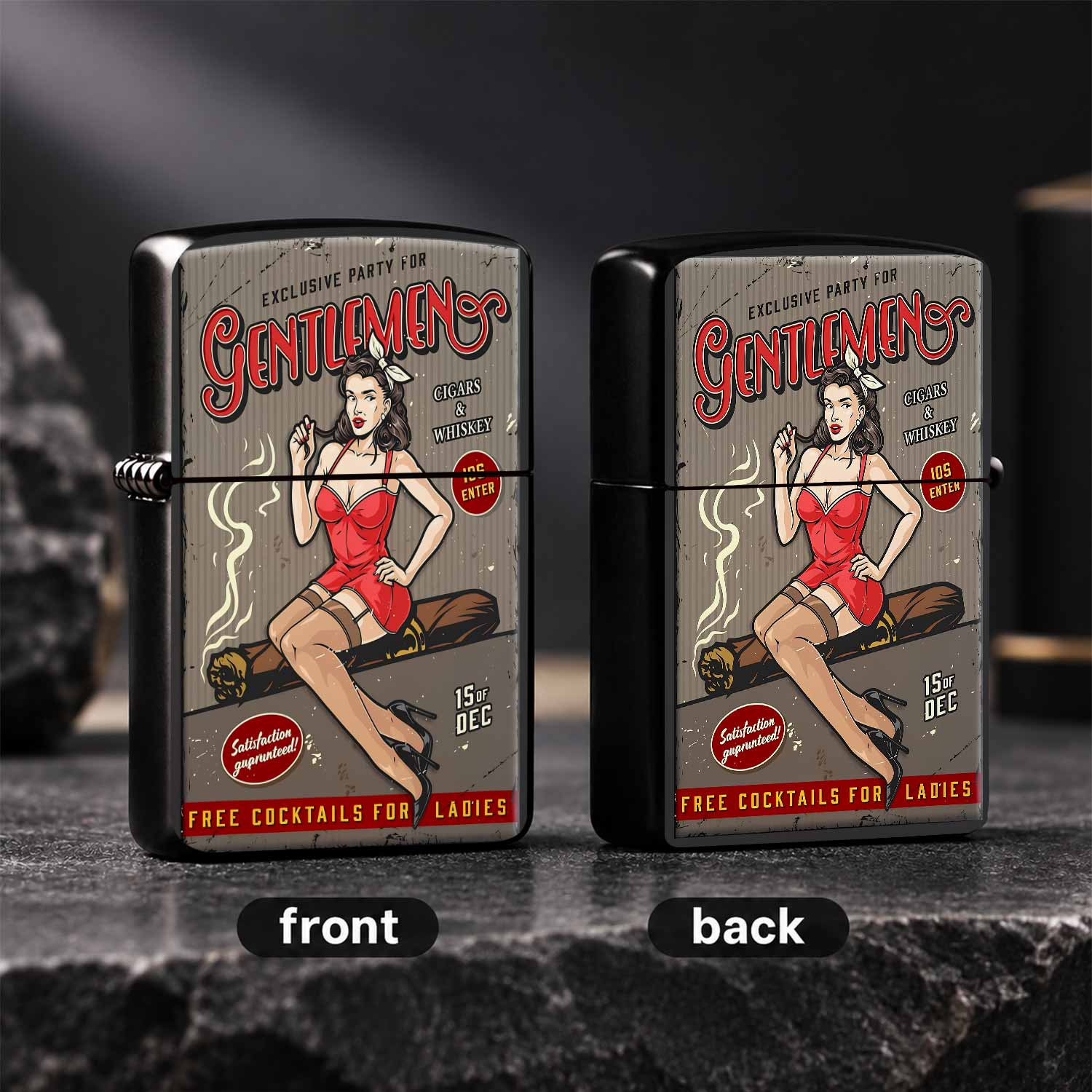 Vintage Gentlemen Party Pinup  - Vintage Collectible Posters recension och pris